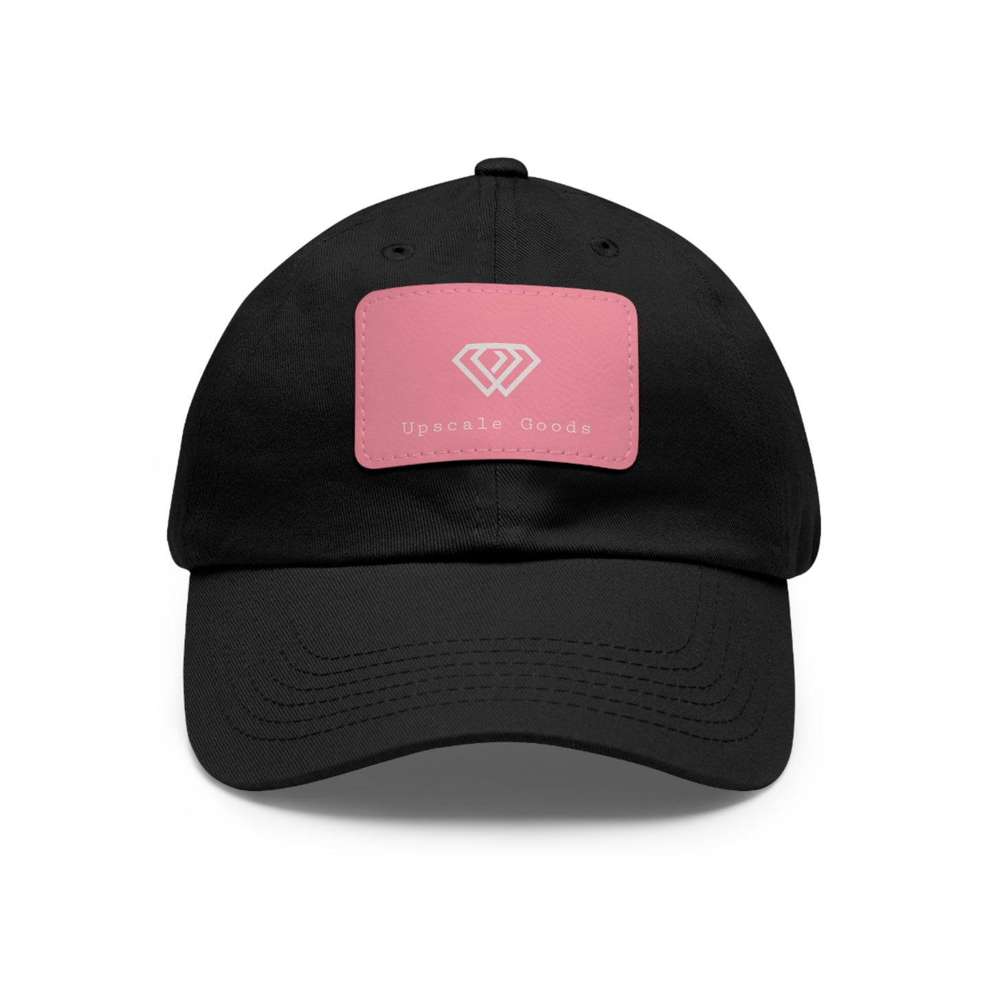 Dad Hat with Leather Patch (Rectangle)