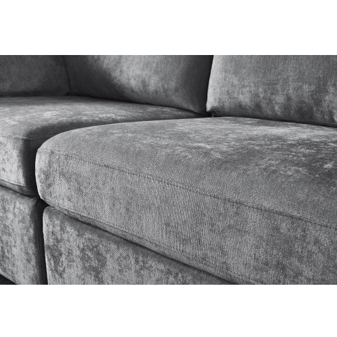 Modular Sofa Grey Chenille Fabric, Simple And Grand, The Seat And Back Is Very Soft. This Is Also A KNOCK DOWN Sofa