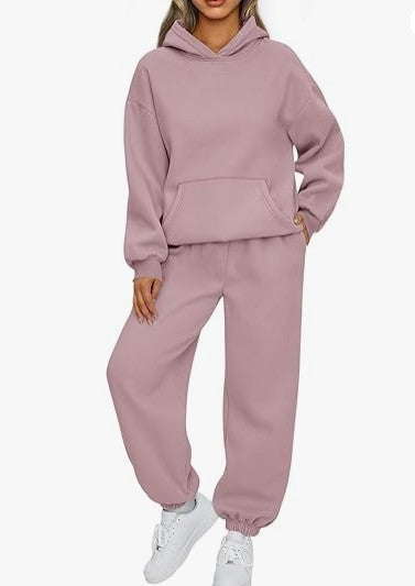 Women's Two-piece Casual Hoodie Sportswear Trousers Suit