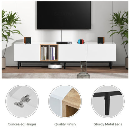 Odern TV Stand Suitable For 80 Inch TV With 3 Doors