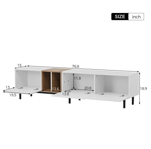 Odern TV Stand Suitable For 80 Inch TV With 3 Doors